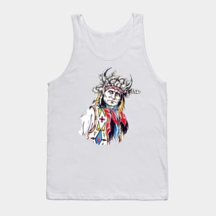 Native American chief Tank Top